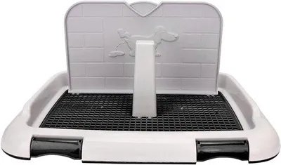 Immagine prodotto di Cuccia portatile con cassetti e parete a griglia per cani di piccola taglia - Ideale per cuccioli e gatti - Smontabile e di colore nero - Per uso interno