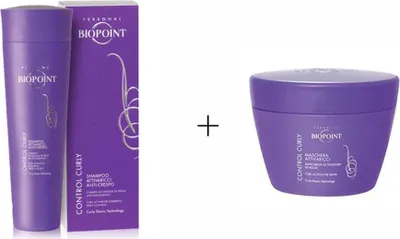 Obrázek produktu pro Biopoint Control Curly, 200 ml, Šampon, Neprofesionální, Ženy, Kudrnaté vlasy, Nepoddajné vlasy, Všechny barvy