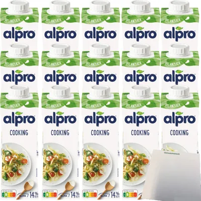 Produktbild von Alpro Soja Cuisine zum Kochen VPE (15x250ml Packung) + usy Block