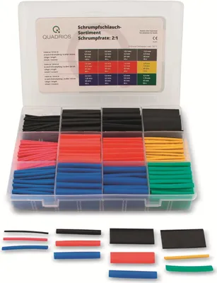 Immagine prodotto di Set di guaine termorestringenti QUADRIOS, 2103CA001, 2:1, colorate, PE