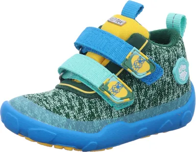 Produktbild von Affenzahn Kinder-Barfußschuhe Happy-Creative Bear Grün Gr. 30 (EU) – Wasserdicht & Vegan aus Synthetik-Tex mit AffenTex-Membran, Klettverschlüsse, BLOOM-Schaum, Naturform für die Übergangszeit.