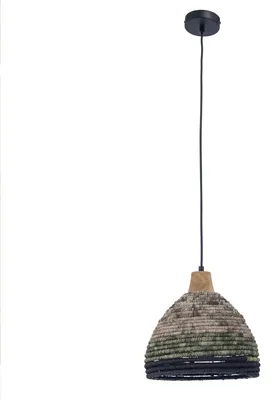 Zdjęcie produktu dla Lampa wisząca Korg z kloszem z naturalnego sznurka, przeznaczona do żarówki E27