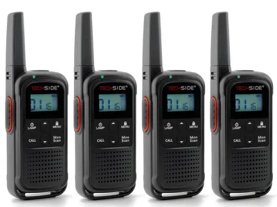 Productafbeelding van Walkietalkie Set Van 4 Stuks - 16 Kanalen - 10 Km Bereik - Waterbestendig