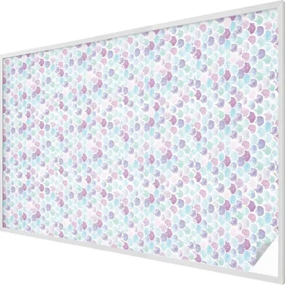 Obrázek produktu pro Vitrážová fólie na okno - 146x200 cm - vitrážový vzor - neprůhledná dekorativní fólie na ochranu soukromí - samolepicí, ochrana proti UV záření - pastelově barevné tečky
