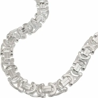 Produktbild von Kette 8x4mm flache Königskette Silber 925 50cm silber 8x4mm