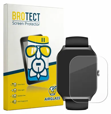 Produktbild von BROTECT Schutzglas für Kriutefy Smartwatch 1.83" Schutzfolie Panzer Folie Glas Display Schutz klar