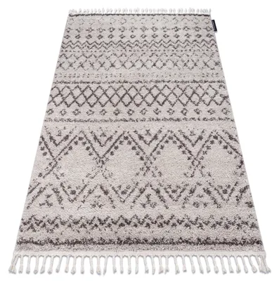 Imagen del producto de Alfombra BERBER RABAT G0526 crema/marrón Franjas Bereber Marroquí Shaggy beige 240x330 cm