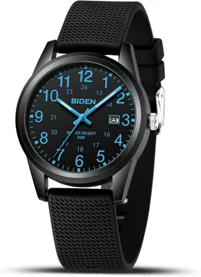 Produktbild von Militär Herren Uhr mit Nylonband 30M wasserdicht Analog Quarz Armbanduhr mit Datum 42mm leuchtendes Zifferblatt taktische Sportuhr