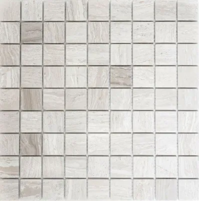Produktbild von Mosaik Fliese Marmor Naturstein grau Grau Streifen MOS42-0204_f