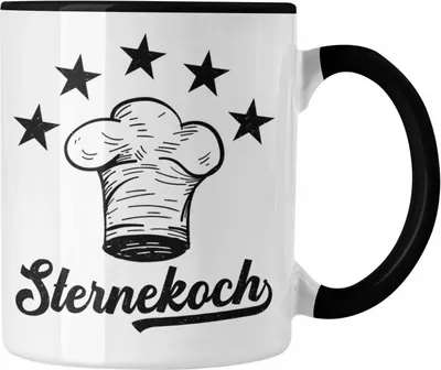 Produktbild von Trendation - Koch Geschenk Tasse Sternekoch Geschenkidee Lustiger Spruch (Schwarz)