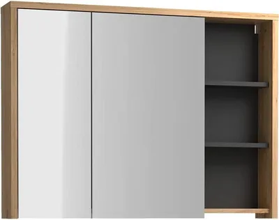Produktbild von Badezimmer Spiegelschrank - Naturfarben - 100 cm - PURNAL