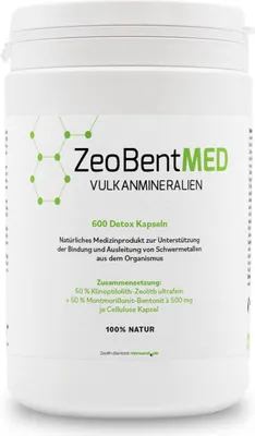 Produktbild von ZeoBent MED Detox-Kapsel 600 Stück - Medizinprodukt