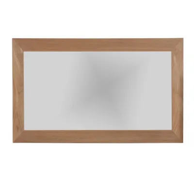 Image de Miroir mural Teako Design Kalix en teck massif FLEGT 120x80 cm