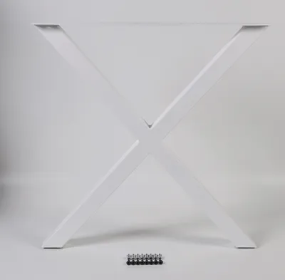 Produktbild von Dieda Tischbein X-Form weiß Maße (L x B x H): 71,0 x 70,0 x 10,0 cm