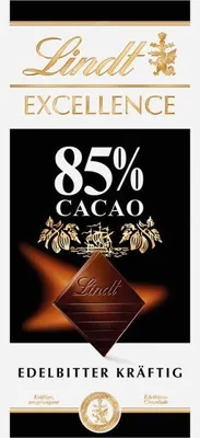 Produktbild von Lindt 3046920028363, dunkle Schokolade, 100 g, 2413 kJ, 584 kcal, 46 g, 27 g