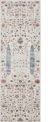 Produktbild von benuta Waschbarer Vintage Teppich Läufer George Multicolor 80x240 cm Wohnzimmerteppich Schlafzimmer weich orientalisch