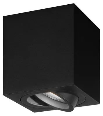 Produktbild von Ledvion - LED Aufbauspots Quadratisch, Dimmbare, 3W, 6500K, Schwarz, Deckenleuchte