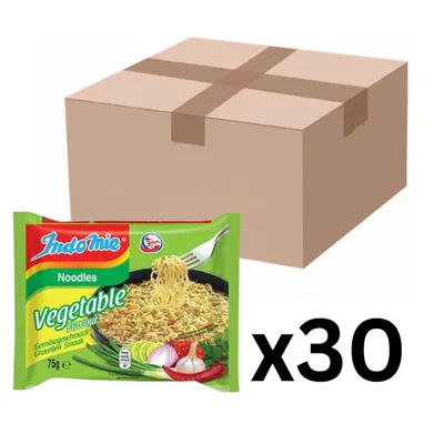 Produktbild von 30er-Pack Indomie Instantnudeln Gemüse 75g