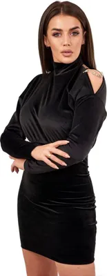Produktbild von Schwarzes Samtkleid