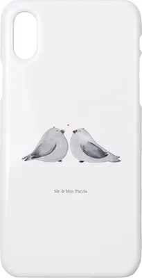 Produktbild von Mr. & Mrs. Panda Iphone 10 Handyhülle Turteltauben Liebe - Weiß - Geschenk, Hochzeit, Partner, Hülle, Hochzeitstag, X, Verliebt, Cover, Freundin, Handy