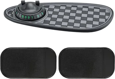 Immagine prodotto di Support multifunzione per cellulare con 2 tappetini antiscivolo, in silicone, dimensioni 30x13,8 cm, per cruscotto auto