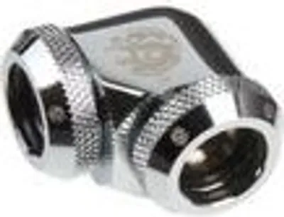 Produktbild von Bitspower Multi-Link Adapter 90 Grad 12mm AD auf 12mm AD Hardtube - silber glänzend