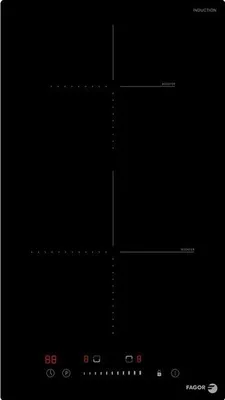 Immagine prodotto di Piano cottura a induzione domino da 29 cm con 2 fuochi, nero Fagor FAI2527C