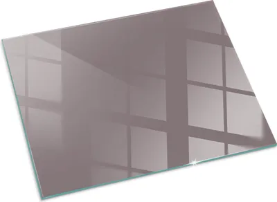 Produktbild von Farbe Beige – Glasbodenplatte für – Kaminofen – Kaminplatte Glas – Schutzglas – Funkenschutzplatte –Glasbodenplatte Feuerfeste – Hitzeschutzplatte – Bodenschutz aus Glas – 80x60 cm