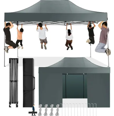 Produktbild von Pavillon, Höhenverstellbar, Robuster Rahmen, Grau