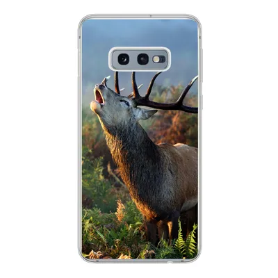 Produktbild von MuchoWow® Handyhülle Schutzhülle Hülle für Samsung Galaxy S10e Hirsche - Wald - Nebel Silikon Softcase Handy Hülle - Handy