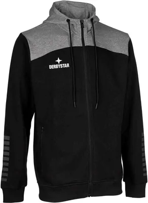 Produktbild von DERBYSTAR Kapuzen-Sweatjacke Ultimo v23, Gr.164, schwarz grau