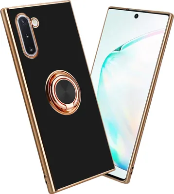Produktbild von Cadorabo Schutzhülle für Samsung Galaxy NOTE 10 Hülle in Schwarz Etui Case Cover Kameraschutz magnetische Autohalterung