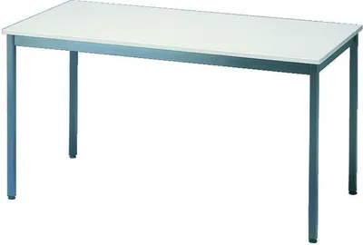 Image de Table de réunion grise avec plateau mélaminé