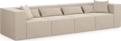 Produktbild von 4-Sitzer Couch Nova - 360x105x76cm modulares Couch fur Wohnzimmer, Beige
