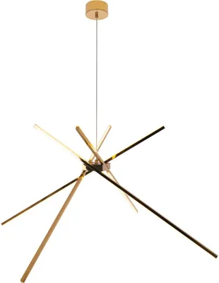 Obrázek produktu pro LED lustr SPIDER, zlatý, 33 W, teplá bílá, 2152 lm, kov, rozměry: 200 x 114 x 114 cm, IP20, Maxlight