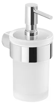 Obrázek produktu pro Gedy PIRENEI, nástěnný dávkovač mýdla, 110 ml, mléčné sklo, chrom