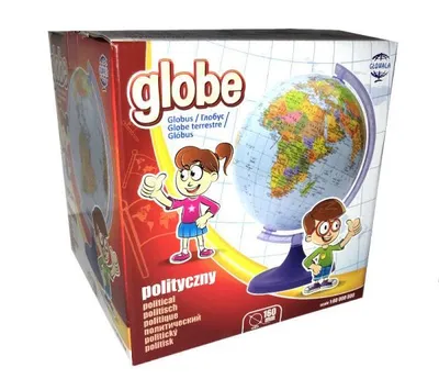 Produktbild von Globus 160mm politisch in Box ZACHEM 2540