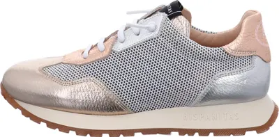 A side view of a single athletic shoe.