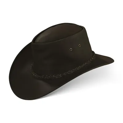 Produktbild von MELBOURNE Cowboy Western Wickel Hut Rindsleder Größe L Brown