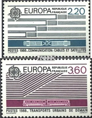 Produktbild von Briefmarken Frankreich 1988 Mi 2667-2668 (kompl.Ausg.) gestempelt Europamarken