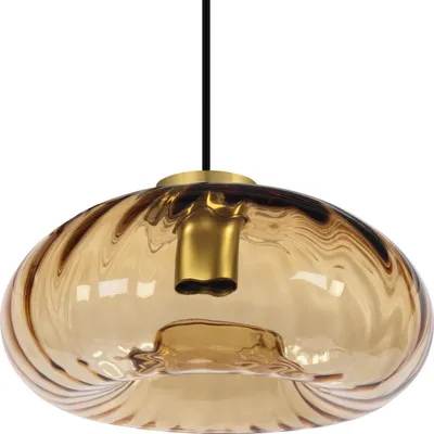 Zdjęcie produktu dla Złota szklana zawieszka Decor E27
