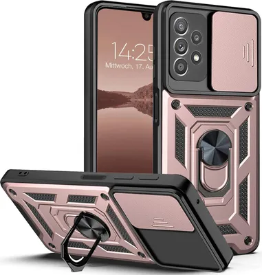 Produktbild von Armor Handyhülle für Samsung Galaxy A52 / A52 5G / A52s 5G Kameraschutz Handy Panzer Case Cover Schutzhülle Outdoor Farbe: Rosegold