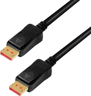 Immagine prodotto di LogiLink CDV0100 DisplayPort Kabel DP/M to DP/M, 8K/60 Hz, amplificatore, nero, 10 m (CDV0100)