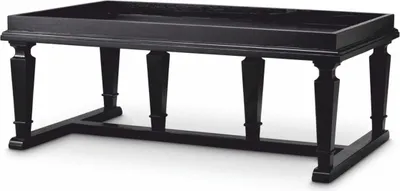 Produktbild von Casa Padrino Luxus Couchtisch Schwarz 130 cm - Hotel & Wohnzimmer Möbel