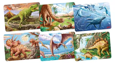 Image de Goki Puzzle en bois Dinosaure, 24 pièces.