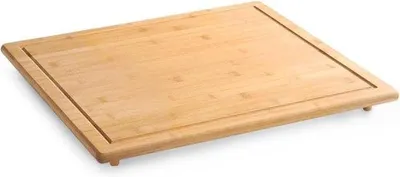 Image de Planche à découper et de protection en bambou 56 x 50 cm, multifonctionnelle