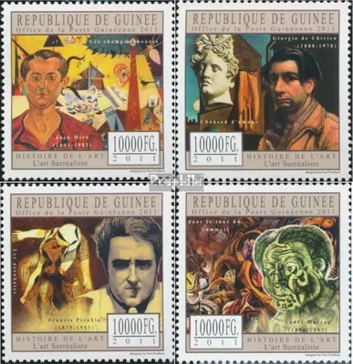 Produktbild von Briefmarken Guinea 2011 Mi 8826-8829 (kompl. Ausgabe) postfrisch Surrealismus
