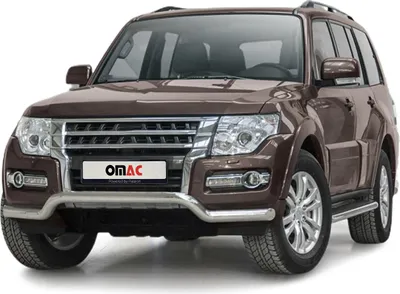 Produktbild von Frontbügel Frontschutzbügel für Mitsubishi Pajero 2014-2022 mit ABE Stahl Silber