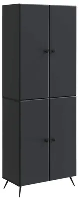 Produktbild von vidaXL Schrankset 2 pcs Schwarz Holzwerkstoff