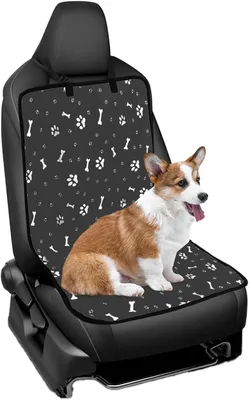 Produktbild von Autositzbezug für Hunde, kratzfest, rutschfest, universell, schwarz, für Rückbank